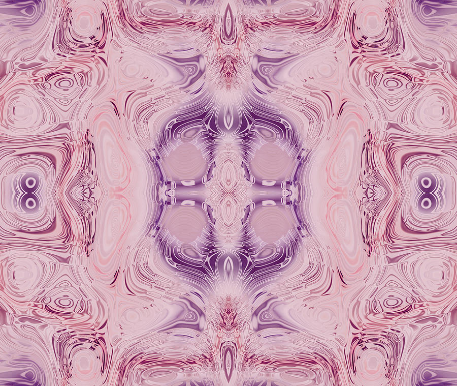 Abstract Mixed Media - Pretty Pink by Georgiana Romanovna