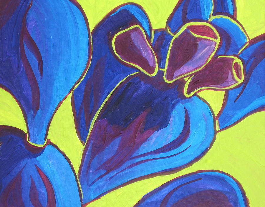 Prickly Pear Fun Painting by Sandy Tracey