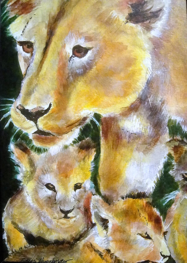 Pride of the Pride Painting by Edith Hunsberger