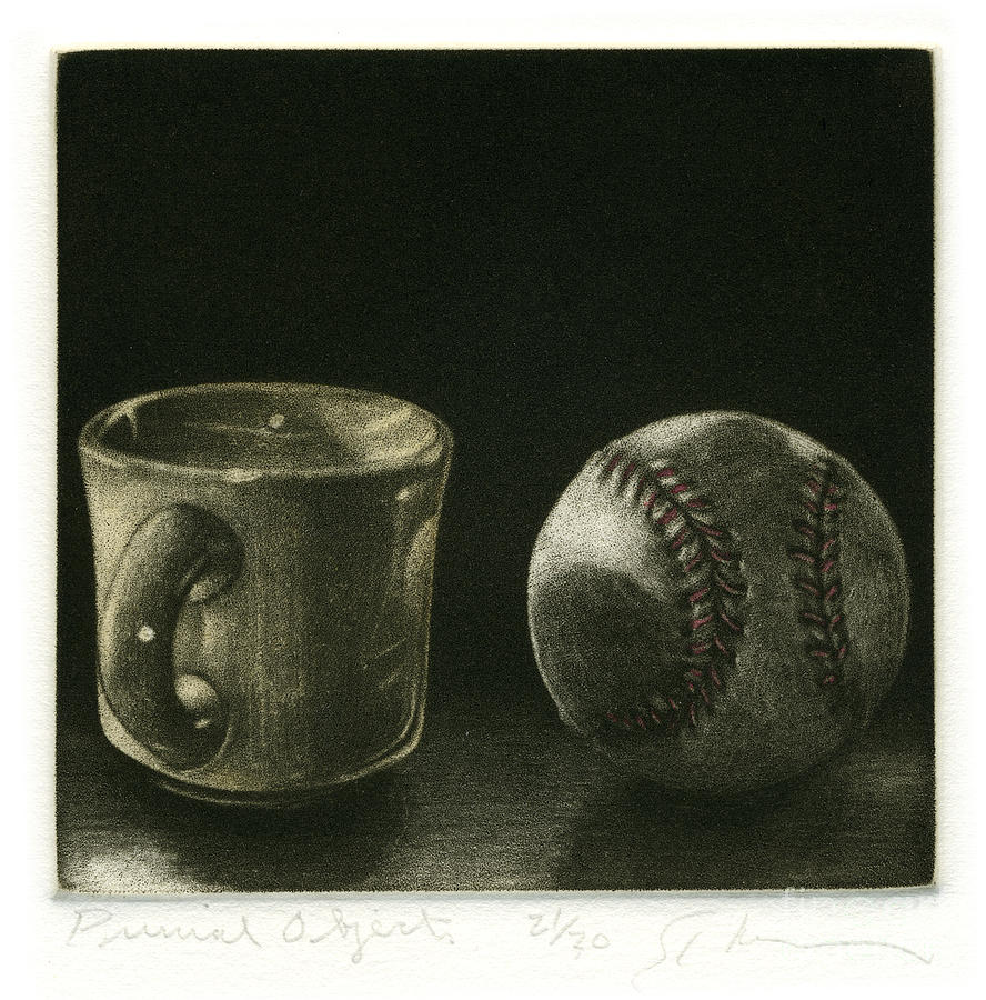 Ball Drawing - Primal Objects by Robert Ecker