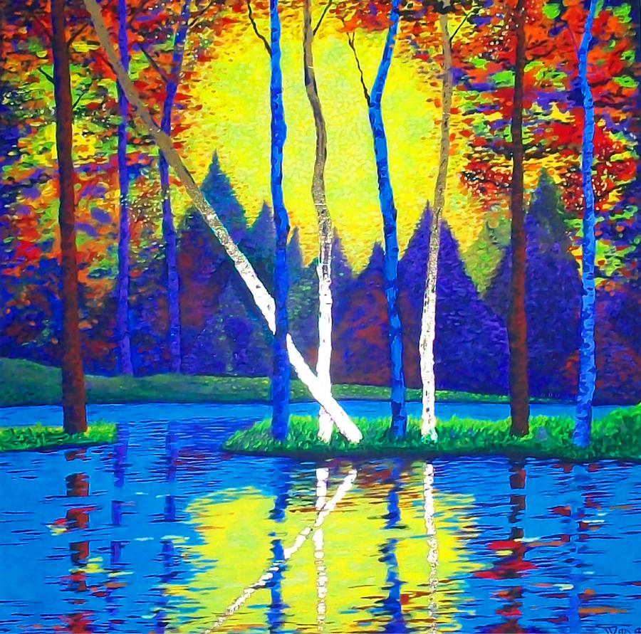 Tree Painting - Primavera by Randall Weidner