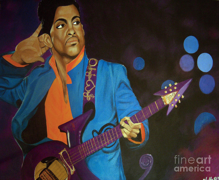 Prince Painting by Michelle Brantley
