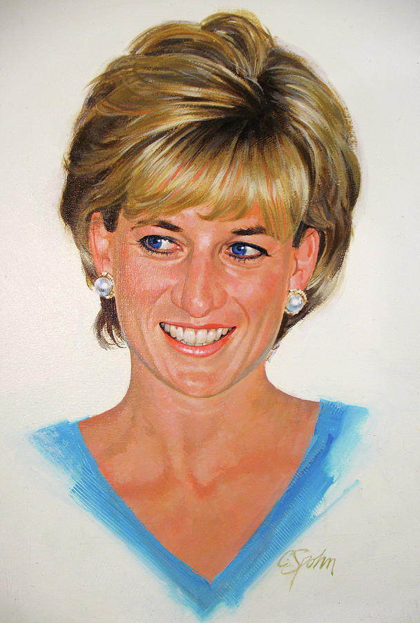 Princess Diana Painting by Cliff Spohn