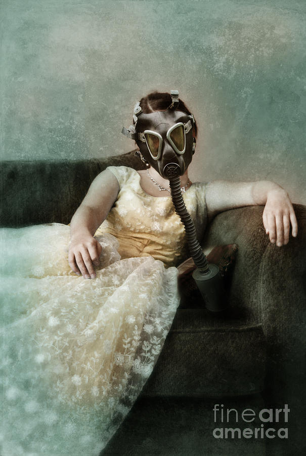 Princess in Gas Mask 2 Photograph by Jill Battaglia