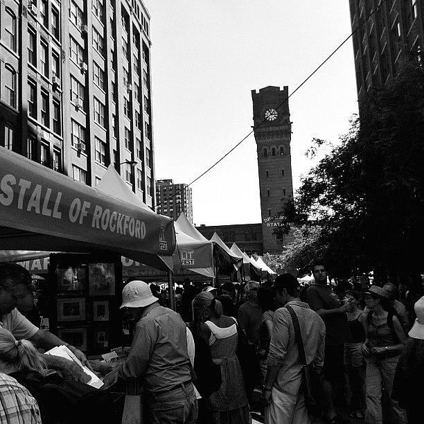 Summer Photograph - Printers Row Book Fair #iphoneography by Kristine Tague