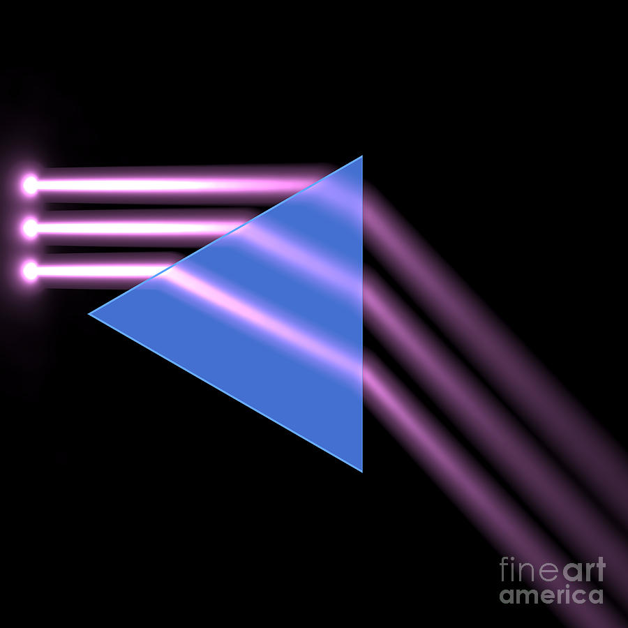Beam Digital Art - Prism 1 by Russell Kightley