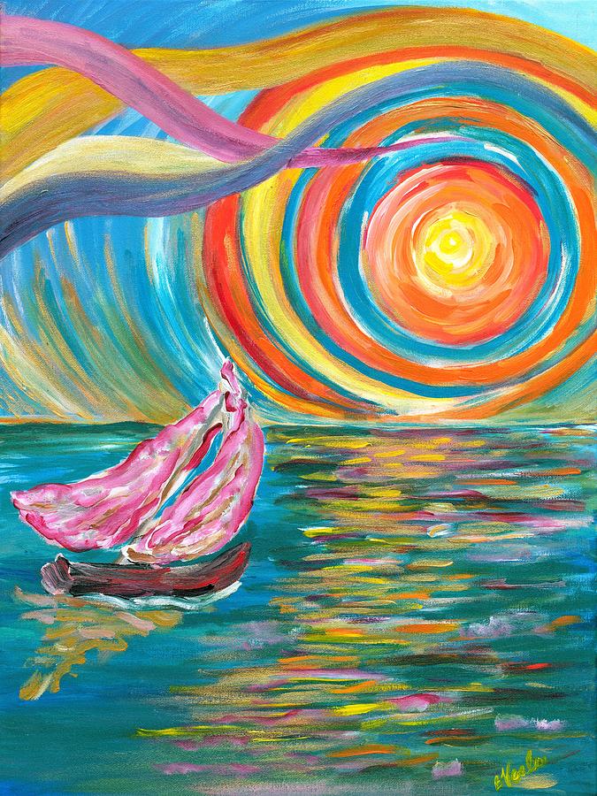 Prism Sail Painting by Bev Veals