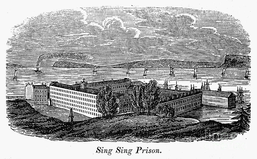 1842 Drawing - Sing Sing Prison by Granger