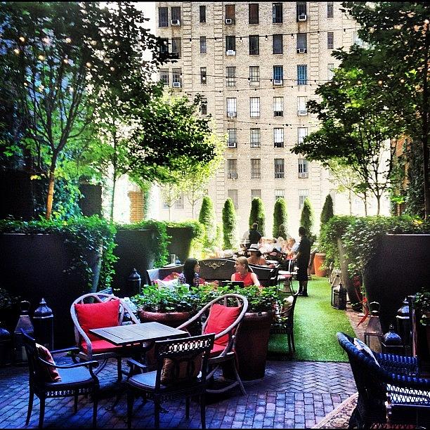 New York City Photograph - Private Park At Hudson Hotel by Spencer Allen
