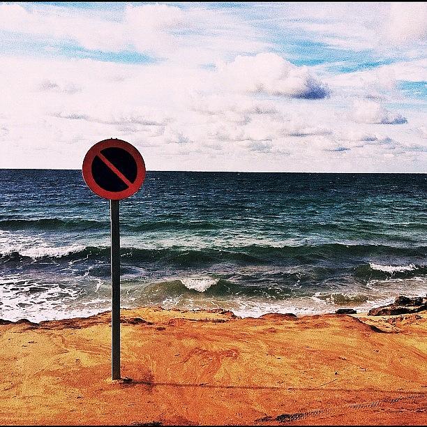 Beach Photograph - Prohibido Aparcar???? by Vicente Marti