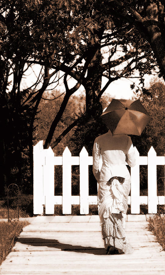 Umbrella Photograph - Proper Lady by Christina Young
