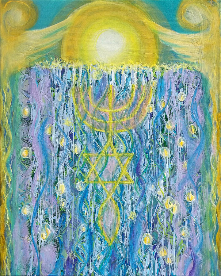 Prophetic Message Sketch Painting 26 Elohim Elohim Latter Rain Painting by Anne Cameron Cutri