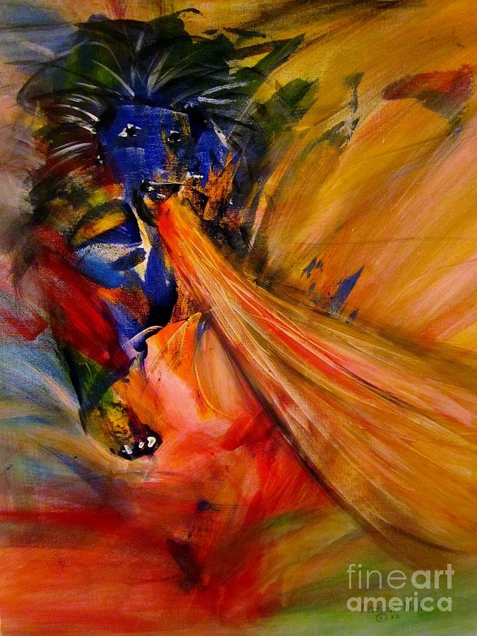 Prophetic Roar Painting by Deborah Nell