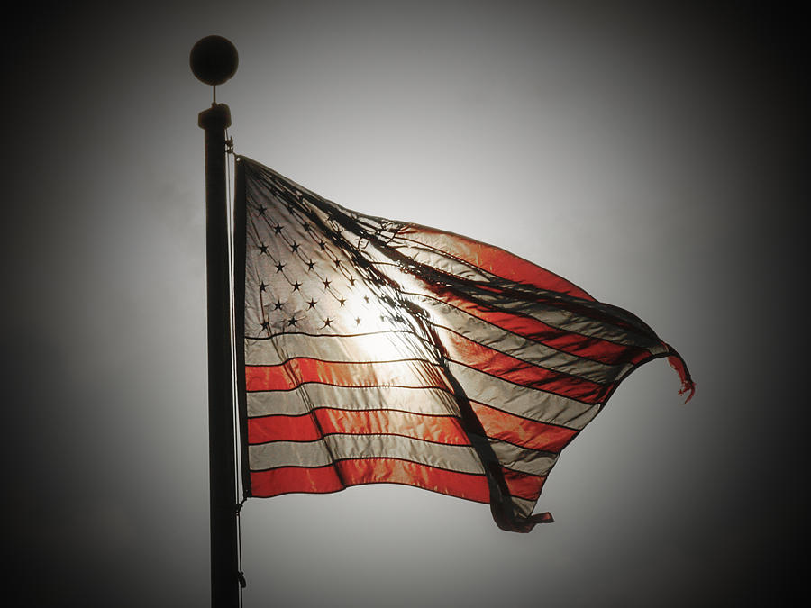 American Flag Photograph - Proud by Chris Brannen