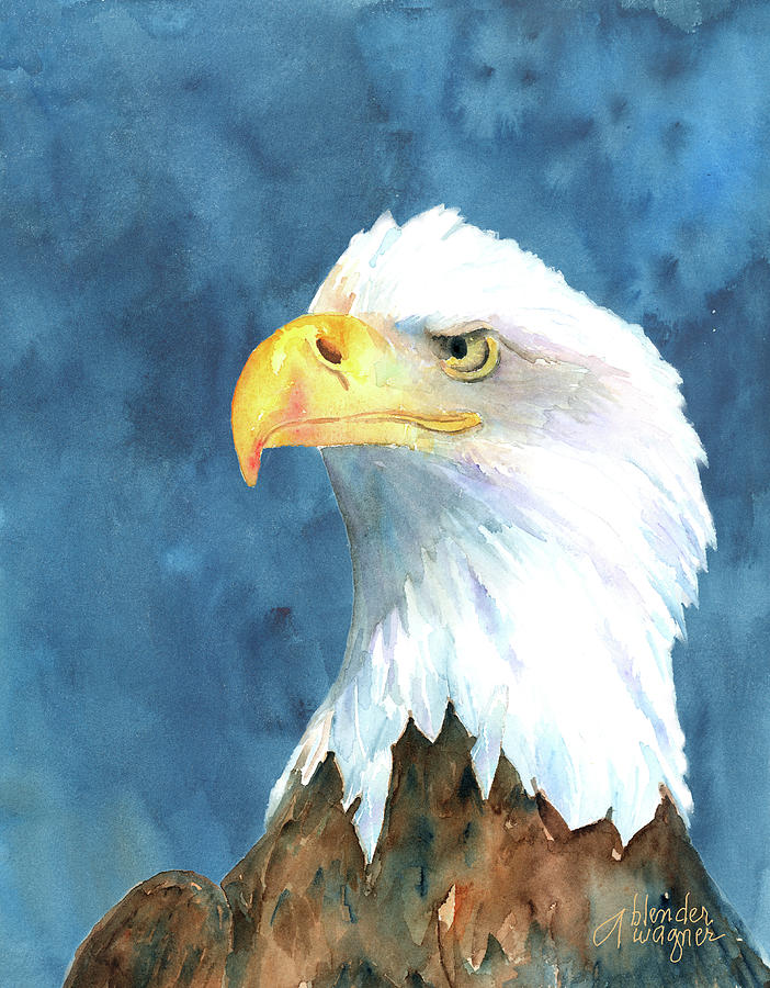 Proud Eagle Painting by Arline Wagner