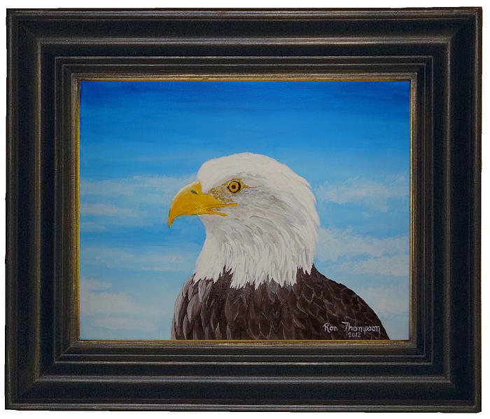 Eagle Painting - Proud Eagle by Ron Thompson