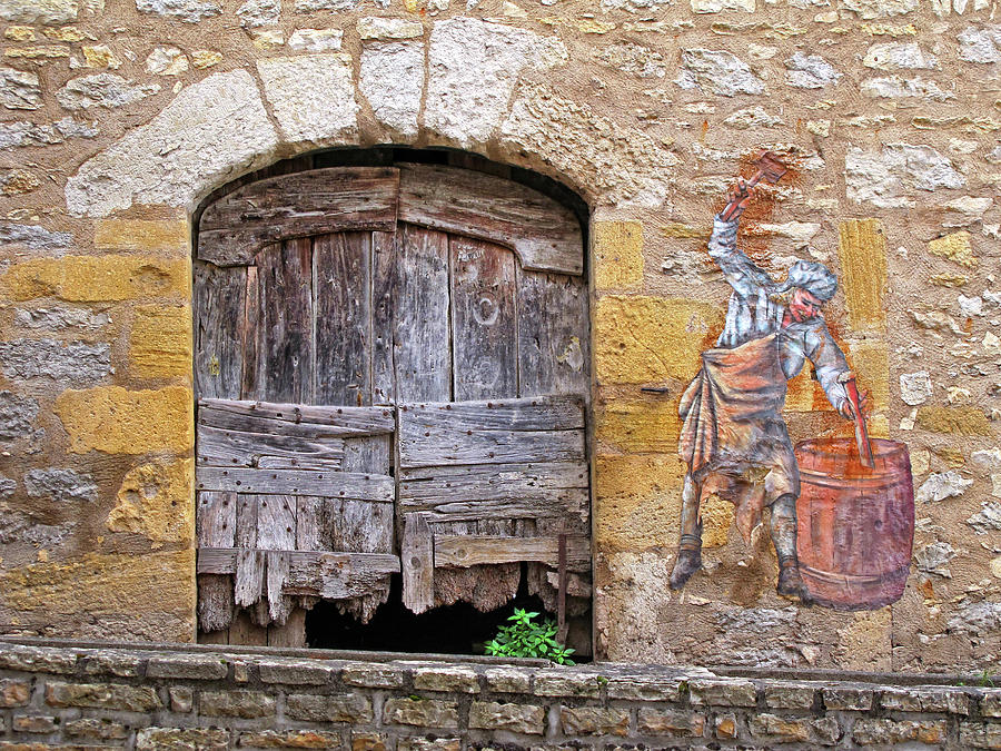 Provence Window and Wall Painting Photograph by Dave Mills