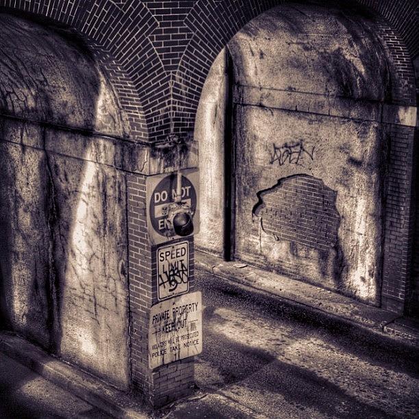 Halloween Photograph - #providence #hdr #tunnel #architecture by Stephen Whitaker