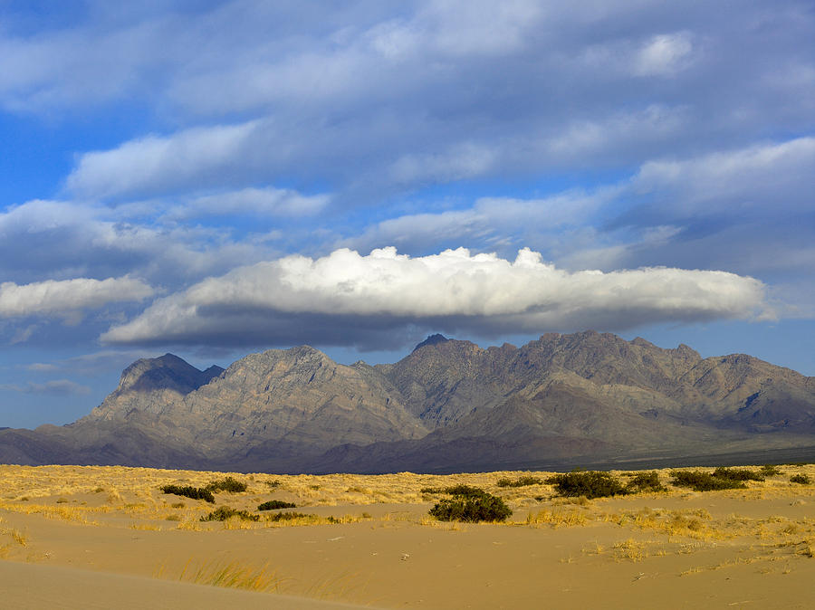 Providence Mountains Kelso Dunes Mojave Photograph by Tim Fitzharris