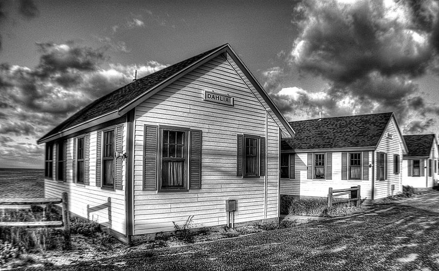 Provincetown Cottages BW Photograph by Lucia Vicari