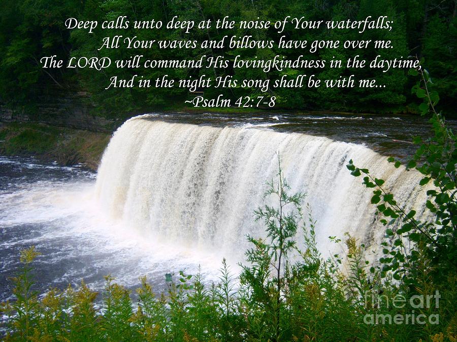 Psalm 42.7 8 Poster Photograph by Crissy Sherman