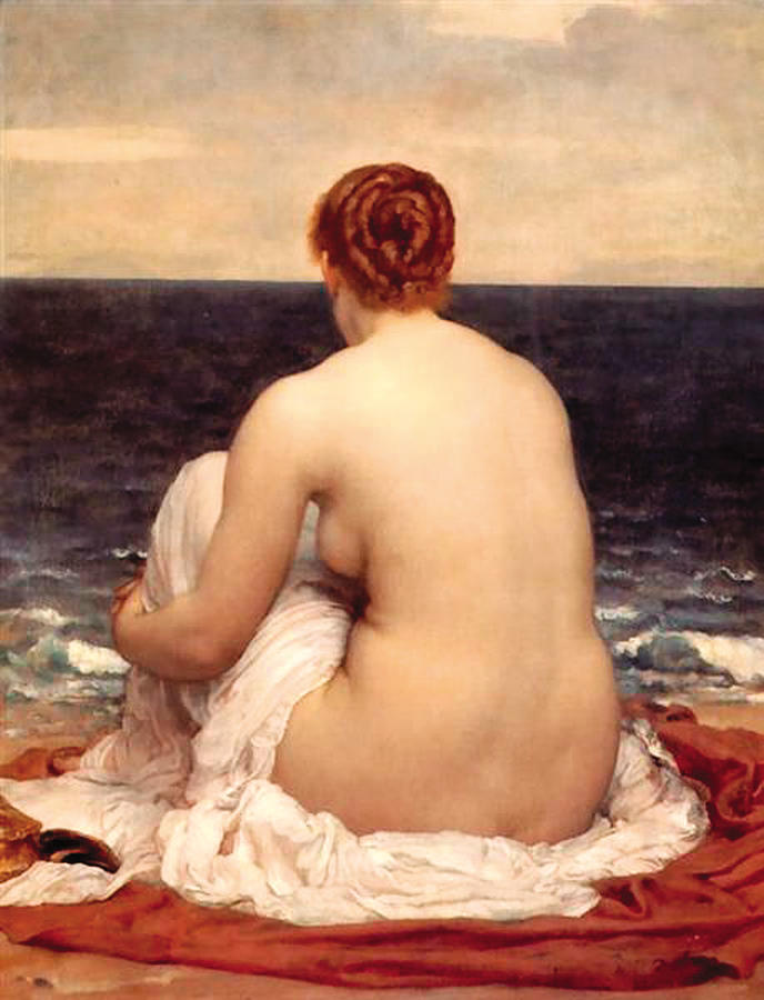 Nude Painting - Psamathe by Frederic Lord Leighton