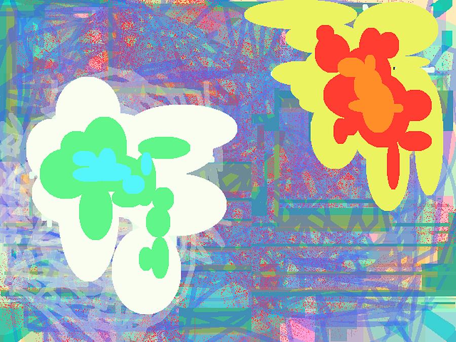 Psychedelic Drips Visit the Water Lilies Painting by Naomi Jacobs