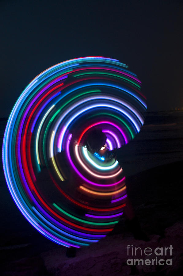Psychedelic Hula Hoop Photograph by Ilan Rosen