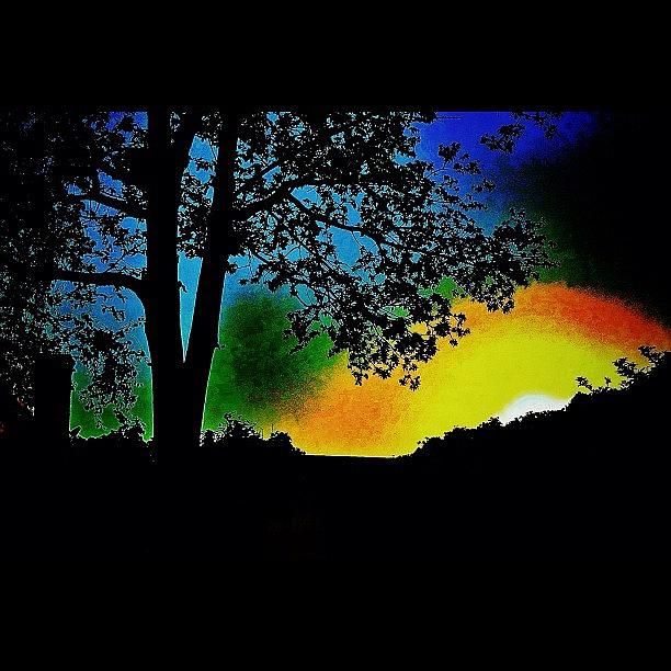 Sunset Photograph - #psychedelic #sunset #colour by Mark  Thornton