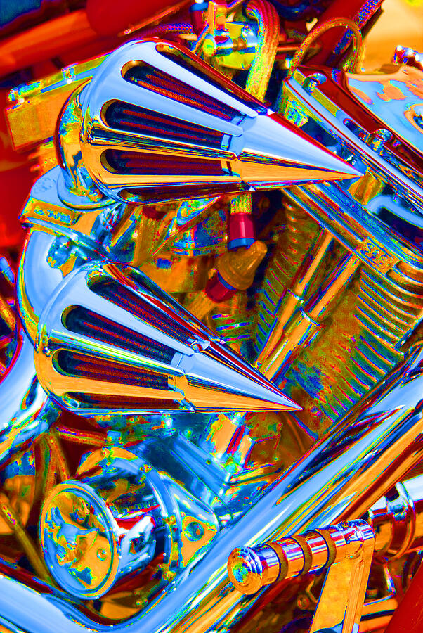 Psychodelic Chopper-2 Photograph by Paul W Faust -  Impressions of Light