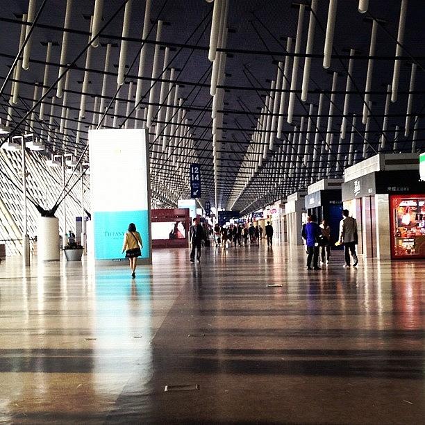 Airport Photograph - #pudong #international #airport #transit by Josh Allsop