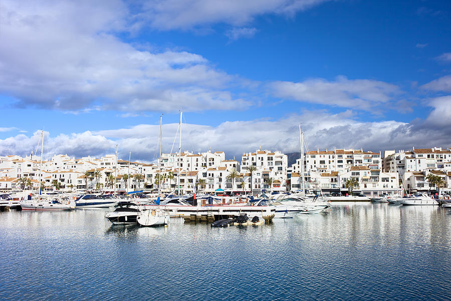 Puerto Banus, an exclusive marina in Marbella, Spain
