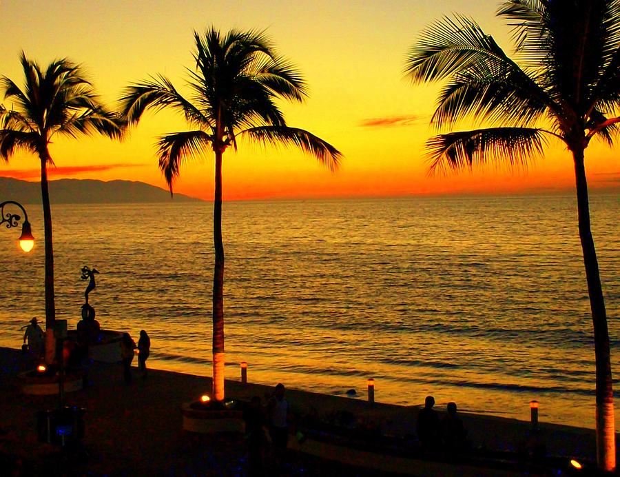 Puerto Vallarta Sunset Photograph By Randall Weidner