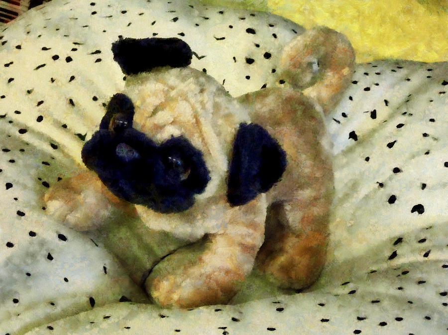 Pug on Pillow Photograph by Susan Savad