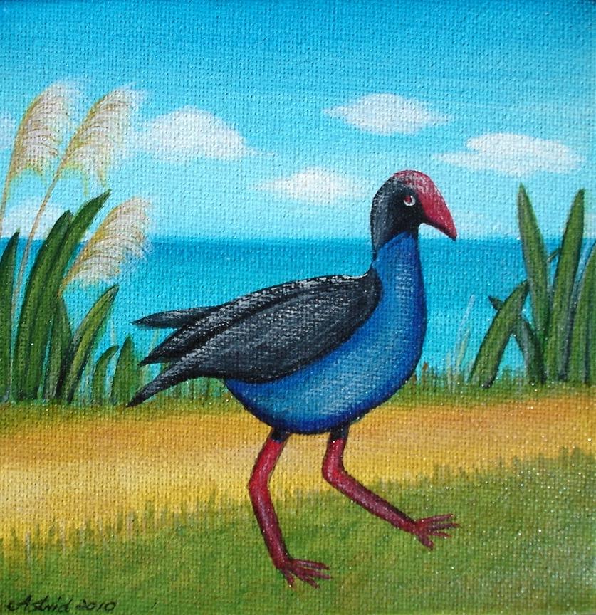 Pukeko Painting by Astrid Rosemergy - Fine Art America