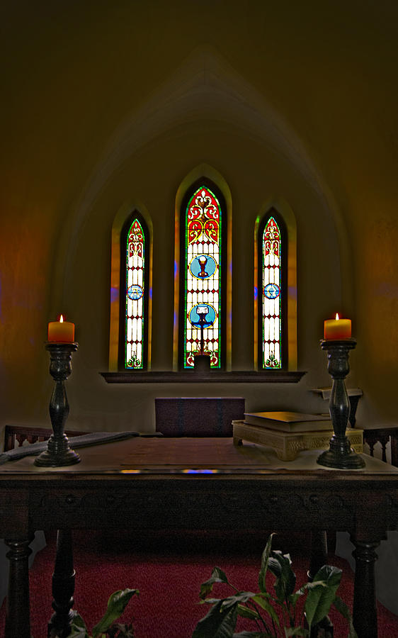 Pulpit by Candlelight Photograph by Murray Bloom