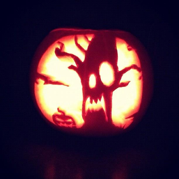 Pumpkin Has Been Carved!! Photograph by Princess White