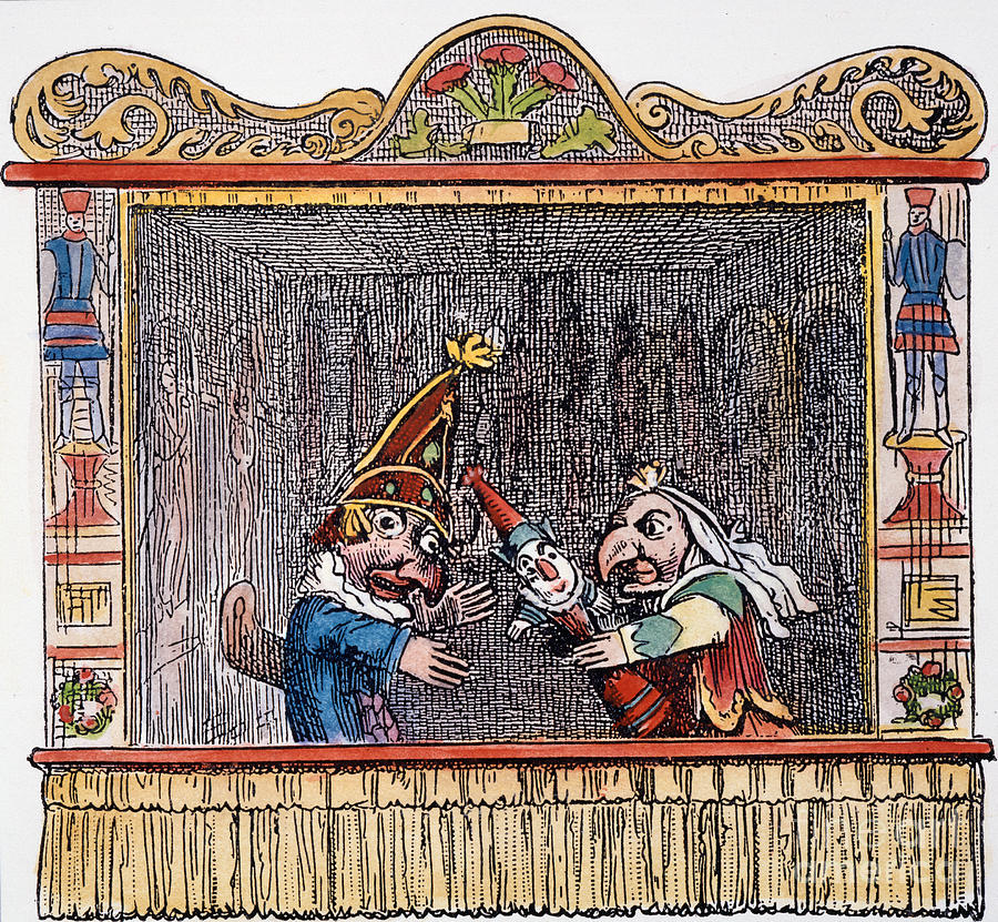 Punch, Judy & Child Photograph by Granger Punch, Judy & Child Photograph by Granger