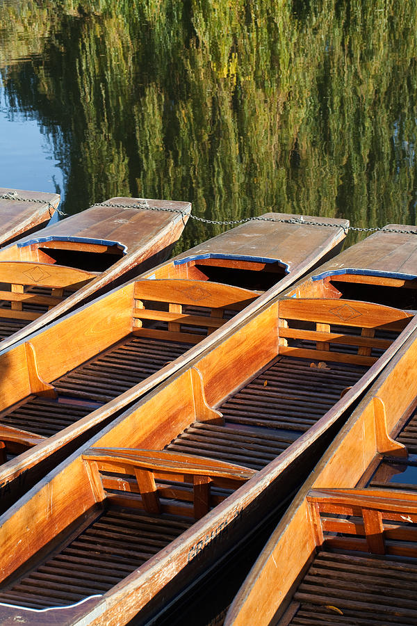 Punts for hire Photograph by Ian Merton