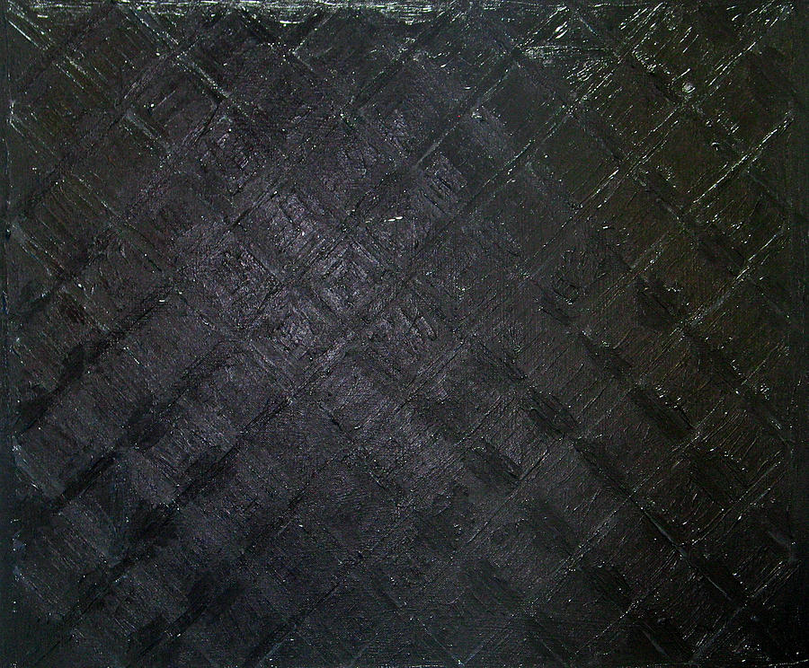 Pattern Painting - Pure Black Wet Diamond Pattern by Kazuya Akimoto