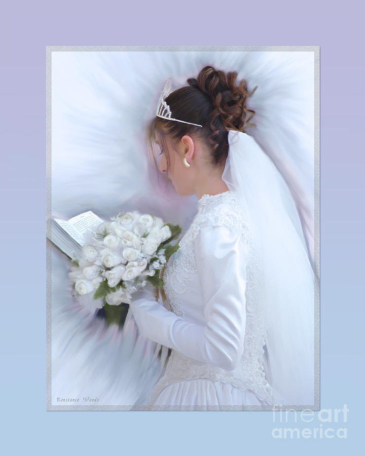 Pure Spotless Bride Painting by Constance Woods