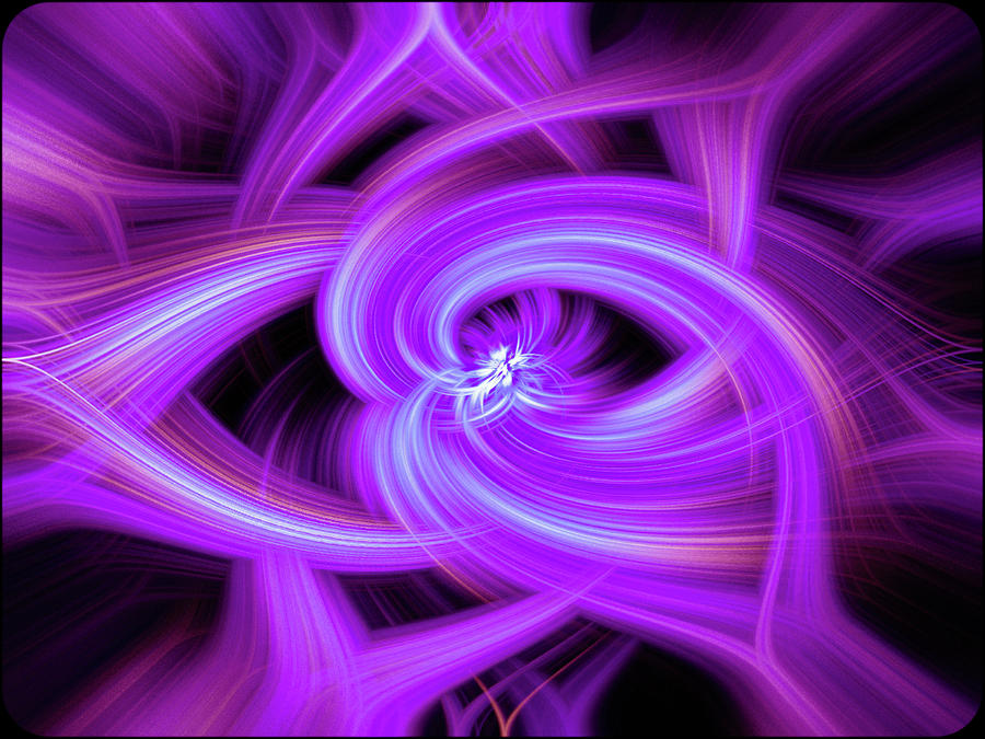 Purple Abstract by Amber Flowers