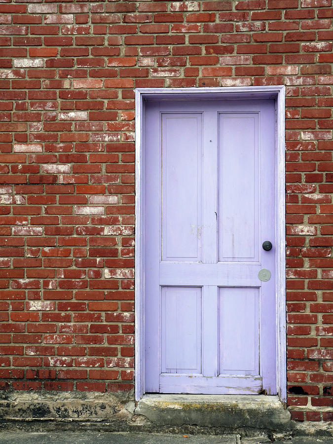 Door Photograph - Purple Door by Terry Eve Tanner