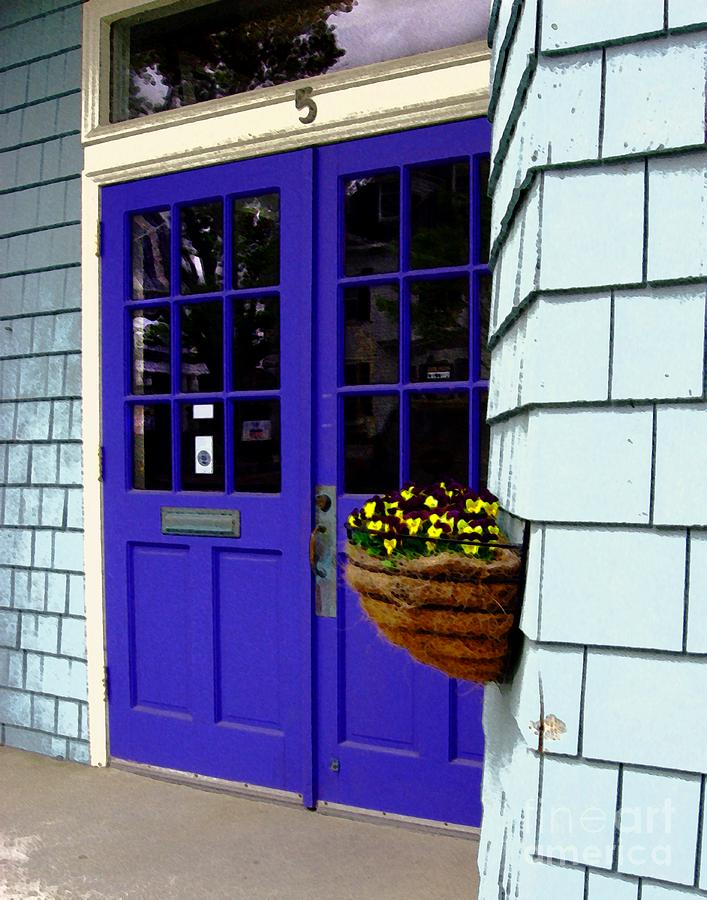 Doors Digital Art - Purple Doors by Dale   Ford