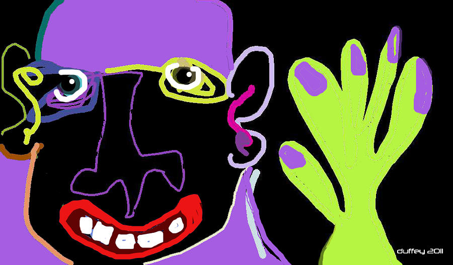 Picasso Photograph - Purple Face by Doug Duffey