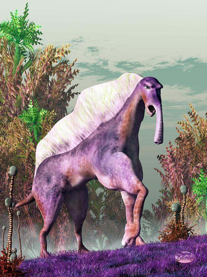 Avatar Digital Art - Purple Fantasy Creature by Daniel Eskridge