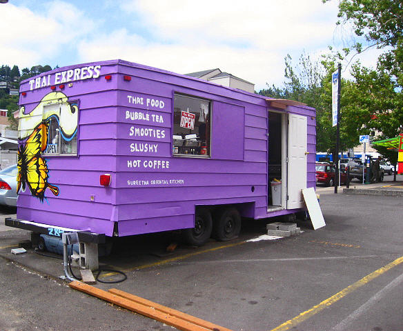 Purple Food Truck Photograph by Kym Backland
