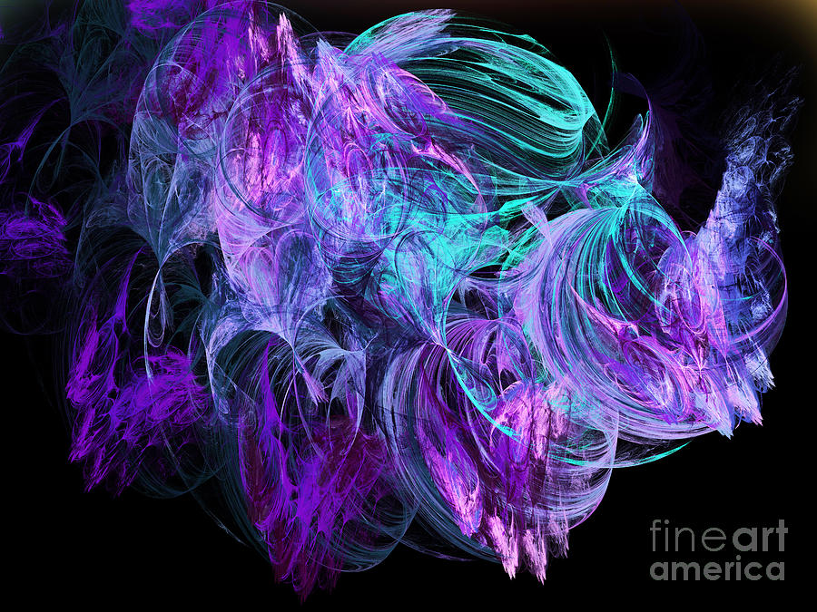Purple Fusion Digital Art by Andee Design