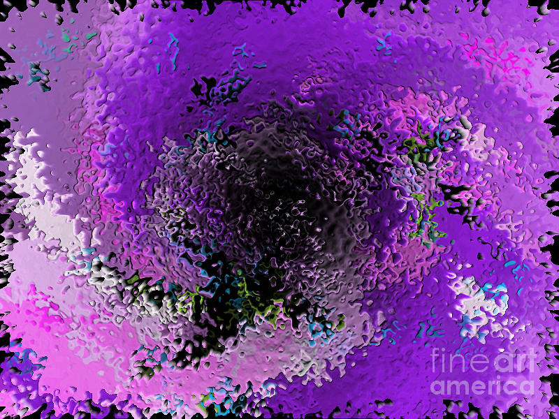 Purple Goo Abstract Digital Art