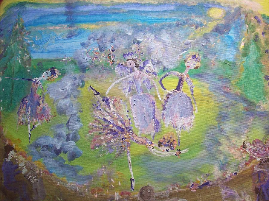 Fairy Painting - Purple Haze Fairy by Judith Desrosiers